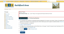 Desktop Screenshot of guildfordu3a.org.uk