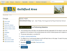 Tablet Screenshot of guildfordu3a.org.uk